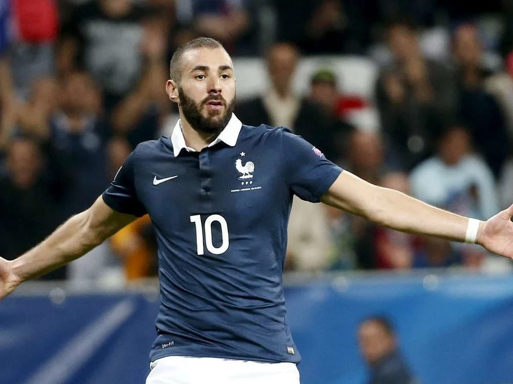 post card Benzema Francia mondiali 2018.webp